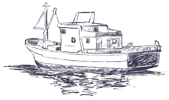 Fishing Boat Sketch